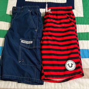🔥🔥True religion bundle of two swim trunks